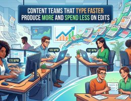 Content Teams That Type Faster Produce More and Spend Less on Edits